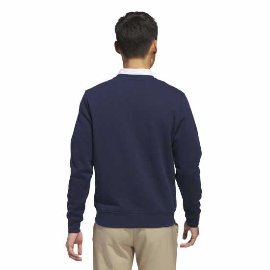 Adidas Мъжка Риза Crew Pullover Sweatshirt Mens Collegiate Navy Мъжки пуловери и жилетки