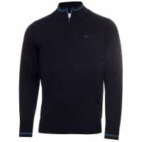 Мъжки Пуловер С Цип Calvin Klein Golf Klein Golf Monaco Quarter Zip Pullover Mens Navy/Blue Мъжки пуловери и жилетки