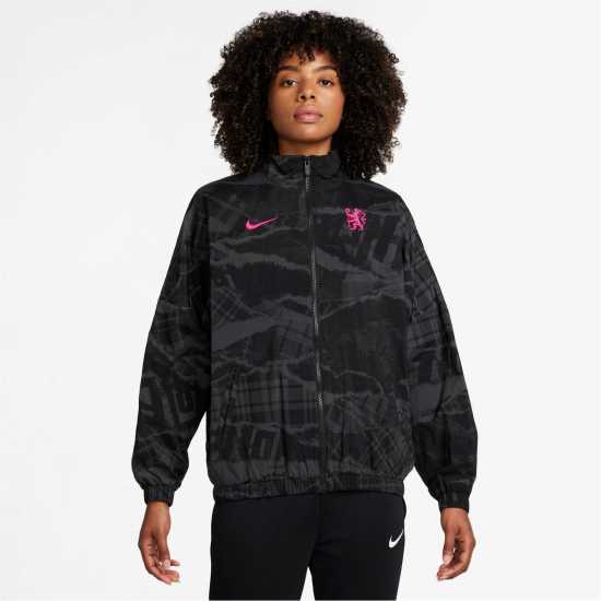 Дамско водонепромокаемо облекло Nike Chelsea Fc Woven Windrunner Jacket 2024 2025 Womens Nike Chelsea Fc Woven Windrunner Jacket 2024 2025 Womens Дамско водонепромокаемо облекло