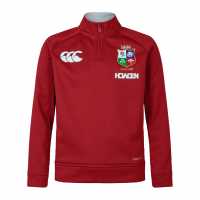 Полар Подрастващи Деца British And Irish Lions 2024 Quarter Zip Fleece Juniors  