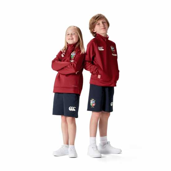 Полар Подрастващи Деца British And Irish Lions 2024 Quarter Zip Fleece Juniors  
