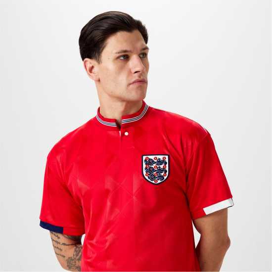 Футболни отбори и стоки Score Draw England Away Shirt 1989 Adults Score Draw England Away Shirt 1989 Adults Футболни отбори и стоки