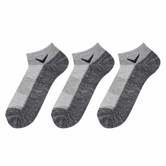 Callaway 3 Чифта Чорапи 3 Pack Socks Mens Grey - Мъжки чорапи