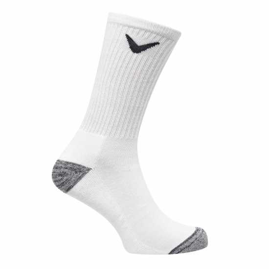 Callaway Opti Dri 3 Pack Golf Socks White Мъжки чорапи