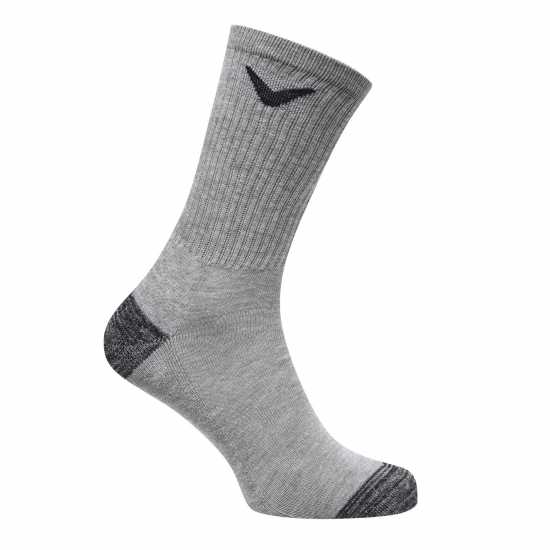 Callaway Opti Dri 3 Pack Golf Socks Grey Мъжки чорапи
