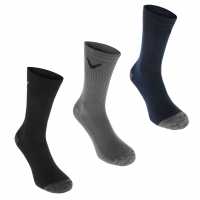 Callaway Opti Dri 3 Pack Golf Socks Asst Мъжки чорапи