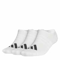 Adidas Mens Low Socks 3 Pack White 