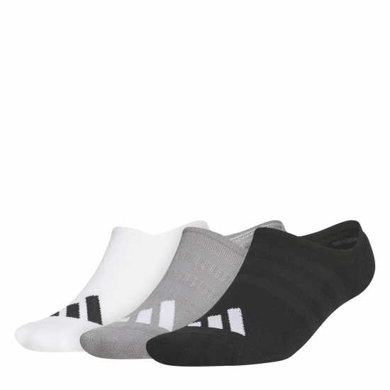 Adidas Mens Low Socks 3 Pack Blue/Black/Wht 