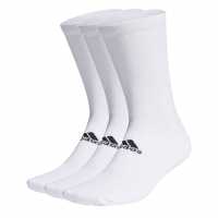Adidas Crew Socks 3 Pack White Мъжки чорапи