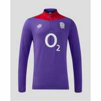 Umbro England Rugby Mid Layer Top 2024 Adults Виолетово/Червено Umbro England Rugby Mid Layer Top 2024 Adults Виолетово/Червено