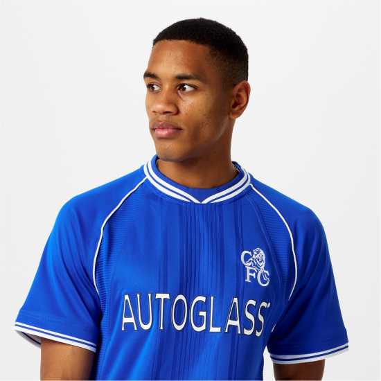 Score Draw Домакинска Футболна Фланелка Chelsea Fc Home Shirt 2000/2001 Mens  