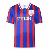 Score Draw Домакинска Футболна Фланелка Draw Crystal Palace Home Shirt 1997 1998 Adults  Футболни тренировъчни горнища