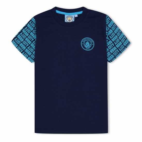 Source Lab Manchester City Graphic T-Shirt Juniors Source Lab Manchester City Graphic T-Shirt Juniors