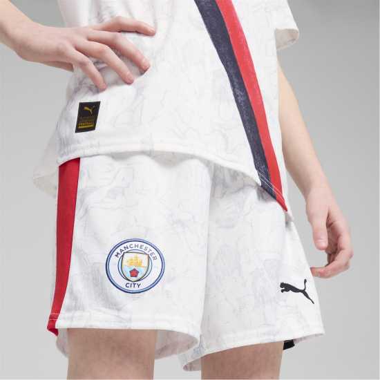 Детски къси панталони Puma X Kidssuper Manchester City Third Shorts 2025 2026 Juniors Puma X Kidssuper Manchester City Third Shorts 2025 2026 Juniors Детски къси панталони