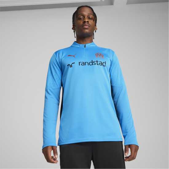 Мъжки горнища с цип Puma Olympique De Marseille Training Quarter Zip Top 2024 2025 Adults Puma Olympique De Marseille Training Quarter Zip Top 2024 2025 Adults Мъжки горнища с цип