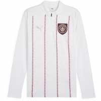 Puma Manchester City Pre Match Quarter Zip Drill Top Adults  Мъжки горнища с цип