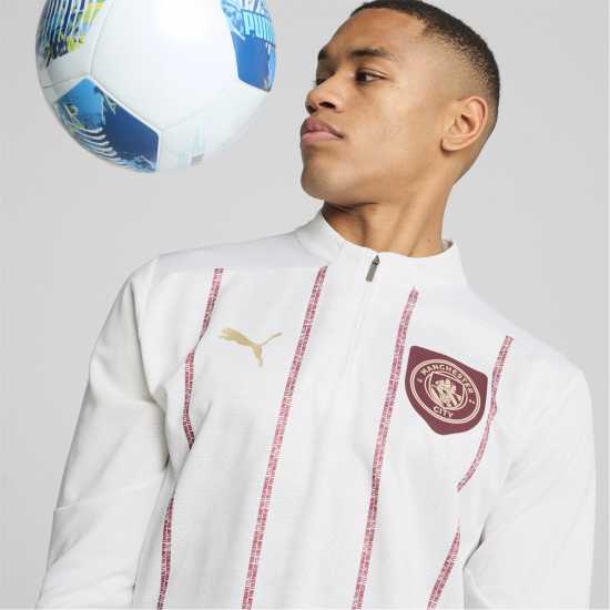 Puma Manchester City Pre Match Quarter Zip Drill Top Adults  Мъжки горнища с цип