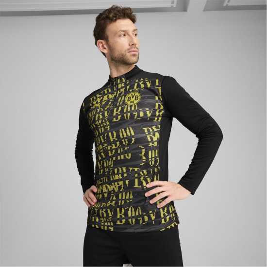 Мъжки горнища с цип Puma Borussia Dortmund Pre Match Drill Top Adults Puma Borussia Dortmund Pre Match Drill Top Adults Мъжки горнища с цип