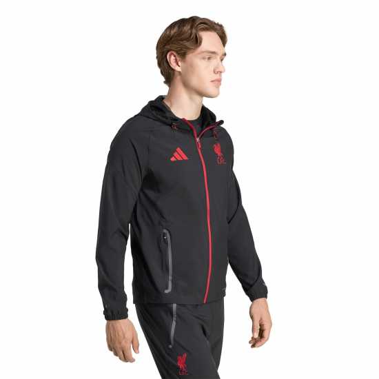Adidas Liverpool Travel Tracksuit Jacket 2025 2026 Adults Adidas Liverpool Travel Tracksuit Jacket 2025 2026 Adults