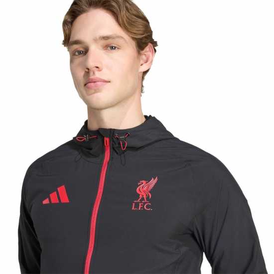 Adidas Liverpool Travel Tracksuit Jacket 2025 2026 Adults Adidas Liverpool Travel Tracksuit Jacket 2025 2026 Adults
