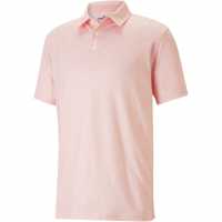 Puma Мъжка Блуза С Яка Cloudspun Primary Polo Shirt Mens Фламинго Пин Дрехи за голф