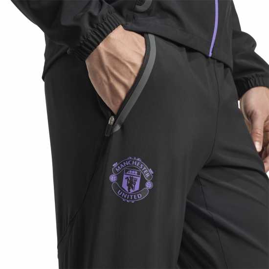Adidas Manchester United Travel Tracksuit Bottoms 2025 2026 Mens  Мъжки спортни екипи в две части