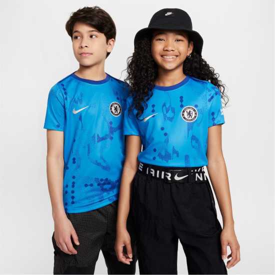 Nike Chelsea Home Pre Match Shirt 2024 2025 Juniors  