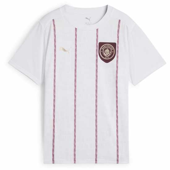 Puma Manchester City Pre Match Short Sleeve Shirt Juniors  