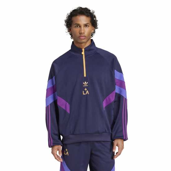 Adidas Мъжка Блуза Обло Деколте Galaxy Originals Half-Zip Crew Sweatshirt Mens  