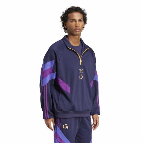 Adidas Мъжка Блуза Обло Деколте Galaxy Originals Half-Zip Crew Sweatshirt Mens  