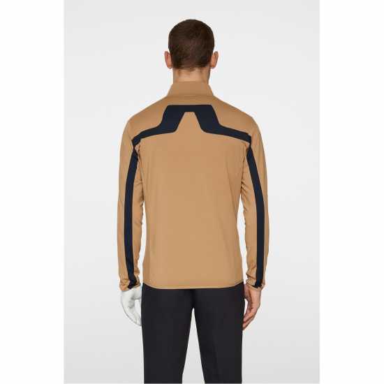 J Lindeberg Golf Jarvis Midlayer Sn53 Tigers Eye Дрехи за голф
