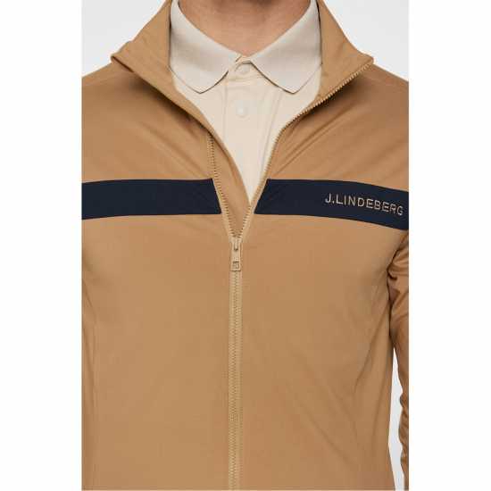 J Lindeberg Golf Jarvis Midlayer Sn53 Tigers Eye Дрехи за голф