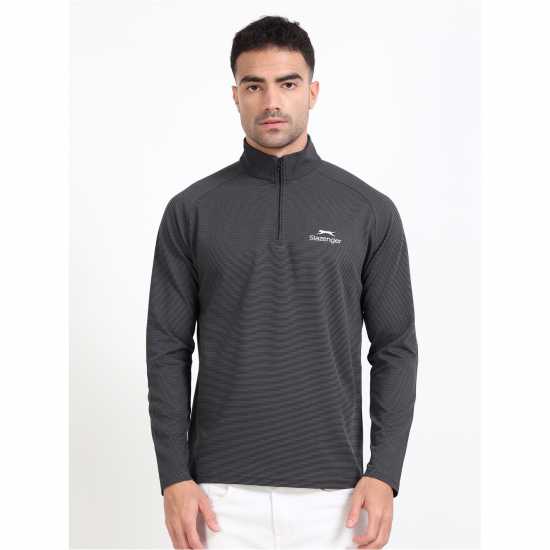 Slazenger Hybrid Quarter Zip Sweatshirt - Mens  Дрехи за голф