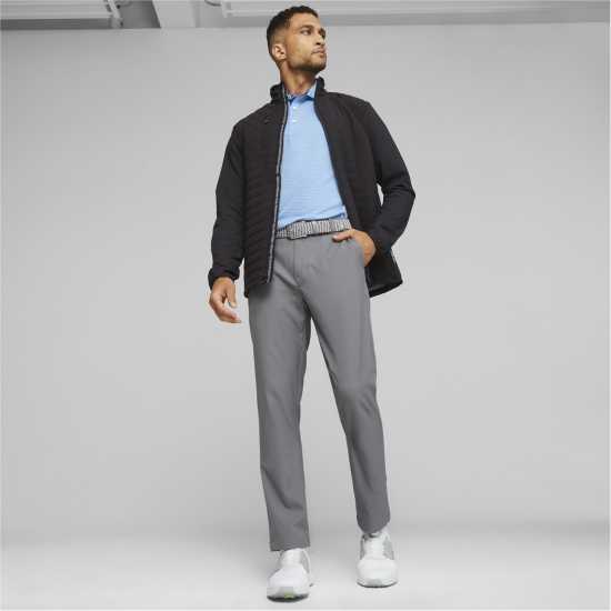 Puma Ватирано Яке Scotia Quilted Jacket Golf Mens Черно/Енергия Дрехи за голф