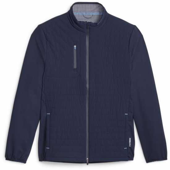 Дрехи за голф Puma Ватирано Яке Scotia Quilted Jacket Golf Mens Тъмносин/Дъб Puma Ватирано Яке Scotia Quilted Jacket Golf Mens Тъмносин/Дъб Дрехи за голф
