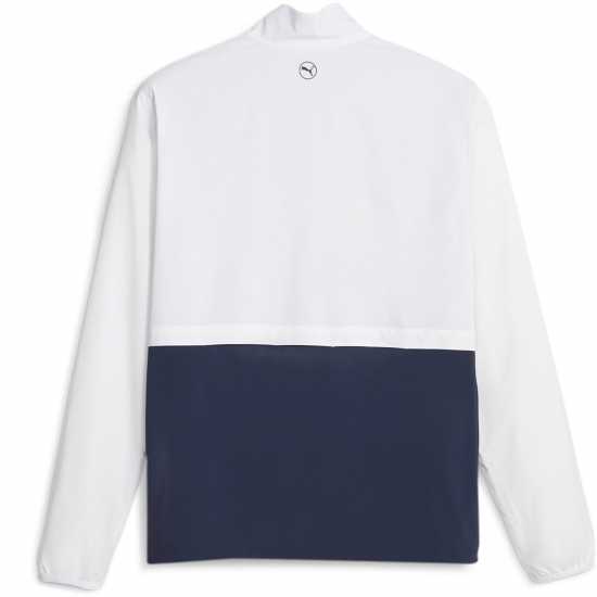 Дрехи за голф Puma Monterey Wind Jacket Golf Mens Бяло/Морско синьо Puma Monterey Wind Jacket Golf Mens Бяло/Морско синьо Дрехи за голф
