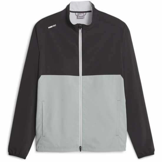 Дрехи за голф Puma Monterey Wind Jacket Golf Mens Черно/Сланцевосин Puma Monterey Wind Jacket Golf Mens Черно/Сланцевосин Дрехи за голф