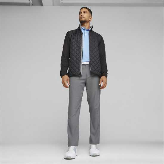 Дрехи за голф Puma Ватирано Яке Frost Quilted Jacket Golf Mens Черно Пума Puma Ватирано Яке Frost Quilted Jacket Golf Mens Черно Пума Дрехи за голф