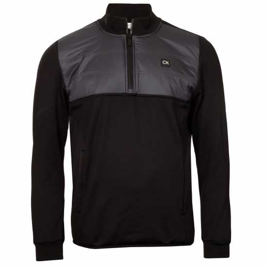 Calvin Klein Golf Men's Half Zip Performance Jacket Black 