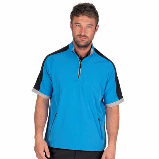 Island Green Golf Short Sleeve Ultra Light Windstopper Top Mens Blue Мъжки грейки