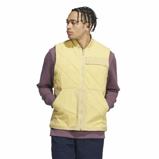 Adidas Go-To Quilted Dwr Full Zip Vest Mens  Дрехи за голф