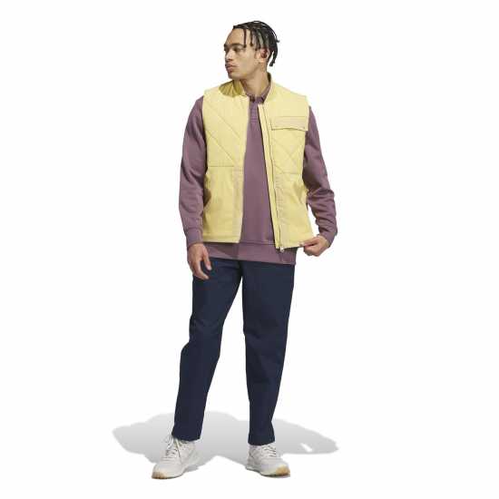 Adidas Go-To Quilted Dwr Full Zip Vest Mens  Дрехи за голф