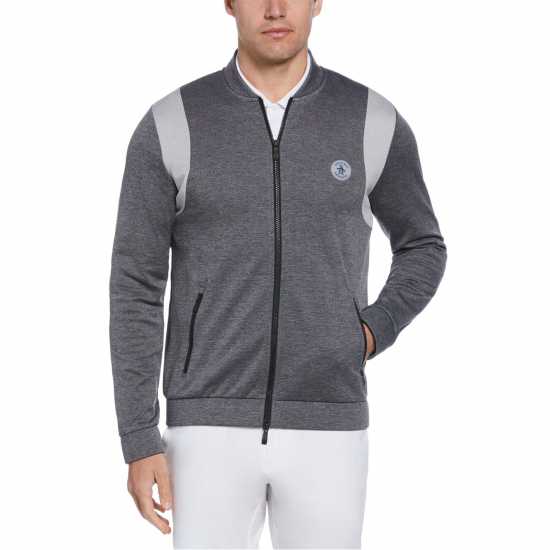 Original Penguin Golf Full Zip  Bomb Sn99 Тъмна кавиар Дрехи за голф