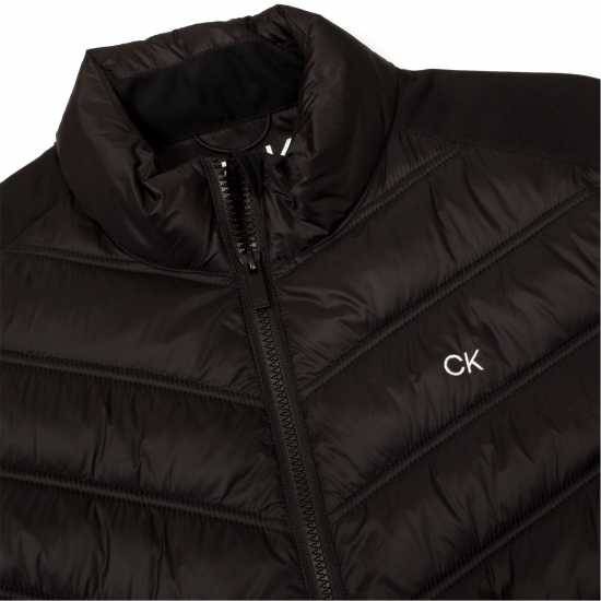 Хибридно Яке Calvin Klein Golf Golf Frontera Hybrid Jacket Black Мъжки грейки