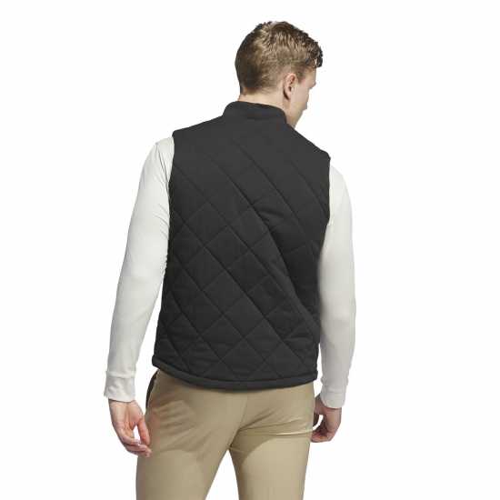Дрехи за голф Adidas Go-To Quilted Dwr Full Zip Vest Mens Adidas Go-To Quilted Dwr Full Zip Vest Mens Дрехи за голф