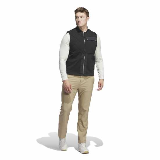 Дрехи за голф Adidas Go-To Quilted Dwr Full Zip Vest Mens Adidas Go-To Quilted Dwr Full Zip Vest Mens Дрехи за голф