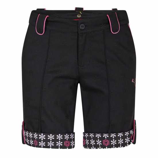 Puma Golf Jacquard Short Womens Black Дамско голф облекло