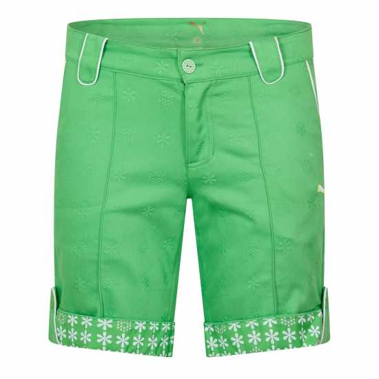 Puma Golf Jacquard Short Womens Green Дамско голф облекло