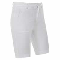 Footjoy Stretch Shorts White Дамски къси панталони