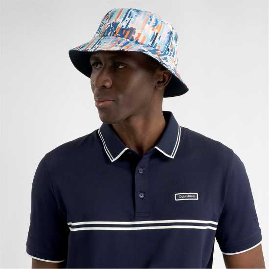 Calvin Klein Golf Men's Golf Cap Glitch Print Calvin Klein Golf Men's Golf Cap Glitch Print